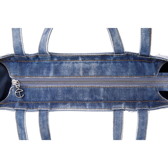 RARE distressed denim telfar bag purse - Picture 6 of 16